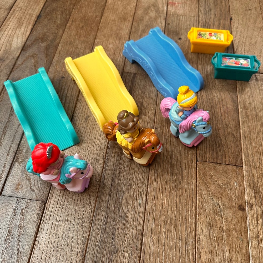 Ariel Belle Cinderella Klip Klop Horses Slides Little People‎ Disney Princess